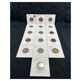 Lot of 16, 1923-1937 Buffalo Nickels