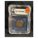 1871 Indian Head Cent