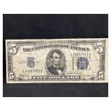 1934-A $5 Silver Certificate Bank Note