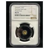 Gold American Bald Eagle MS70 Private Issue