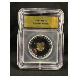 ICG MS70 Egyptian Scarab .9999 1/200thoz Gold