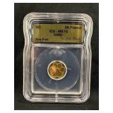 MS70 3k Francs Limited Chad .999 Gold Paw