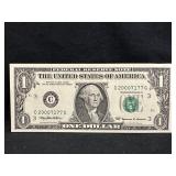 1999 $1 Uncirculated Federal Reserve Note