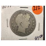 1899 Silver Barber Half Dollar