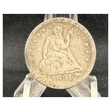1854-O Seated Liberty Silver Quarter
