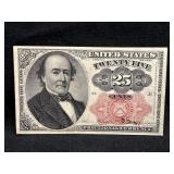 1875 .25 Cent Fractional Note *Excellent