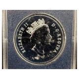 1993 Canada Proof Silver Dollar *Hockey