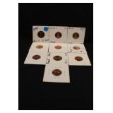 Lot of 10 Mixed Date Proof Cameo Pennies