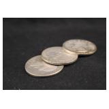 1937-P,D,S Washington Silver Quarter Set