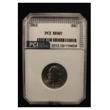 1941-P Certified Washington Silver Quarter