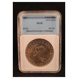 1955 Certified South Africa Silver 5 Shillings