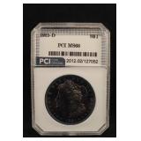 1921-D Certified Morgan Silver Dollar *Toned