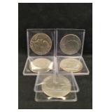 Lot of 5 Eisenhower Dollars
