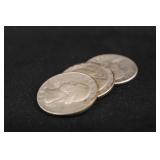 1953-P,D,S Washington Silver Quarter Set