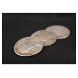 1951-P,D,S Washington Silver Quarter Set