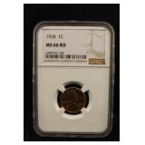1958 MS66 Red Lincoln Wheat Cent