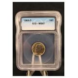 1960-D MS67 Roosevelt Silver Dime