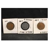 Lot of 3 Nazi Coins