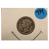1939 Silver Mercury Dime