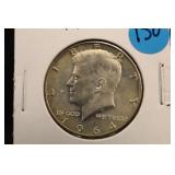 1964-O Silver Kennedy Half Dollar