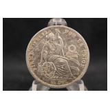 1917 Peru 1/2 Sol Silver Coin *Key Date