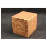 5 Ounce Cube of .999 Copper
