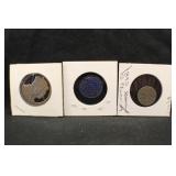 Lot of 3 Mixed Decorative Foreign Coins
