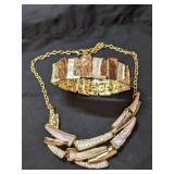 Lovely  Necklace and Stretch Bracelet Set
