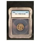1961 PR69 DCAM Roosevelt Silver Dime