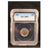 1961 MS67 Roosevelt Silver Dime