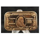 1oz .999 Copper Bar