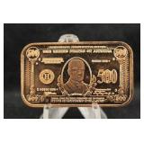 1oz .999 Copper Bar