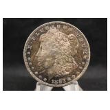 1883-O Toned Morgan Silver Dollar