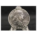 1963-P Uncirculated Franklin Silver Half Dollar