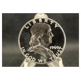 1960 Proof Franklin Silver Half Dollar