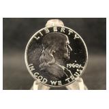 1960 Proof Franklin Silver Half Dollar