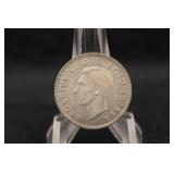 1941 Great Britain Silver Shilling Coin