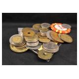 Lot of Foreign Coins and Tokens