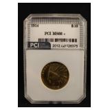 1914 Certified $10 Pre-33 Gold Indian Coin