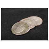1939-P,D,S Washington Silver Quarter Set