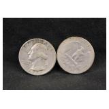 1938-P&S Washington Silver Quarter Set