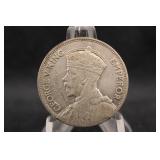 1934 New Zealand Silver Half Dollar