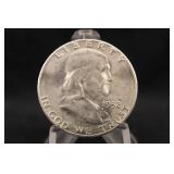 1952-S Uncirculated Franklin Silver Half Dollar