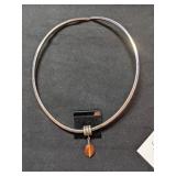 .925 silver Collar Choker Necklace with C
