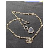 Silver 18' Toggle Necklace