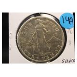 1909-S U.S.-Philippines Silver One Peso