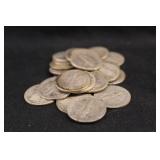 Lot of 22 Mercury Silver Dimes Mixed Dates