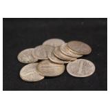 Lot of 8 Mercury Silver Dimes