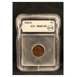 1939-S MS66 Red Lincoln Wheat Cent Certified