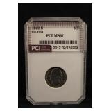 1942-S Certified Jefferson Silver War Nickel